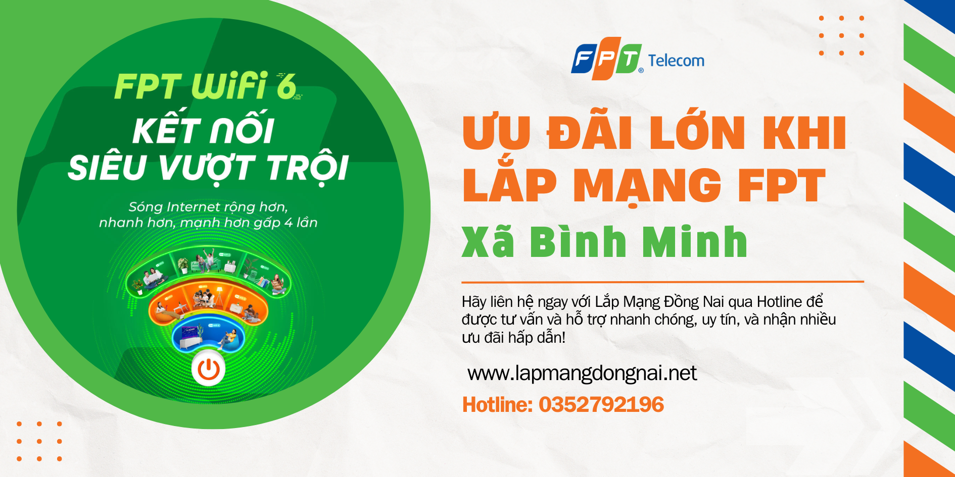 Lắp Mạng FPT Xã Bình Minh 2025: Ưu Đãi Sốc, Gọi Ngay!